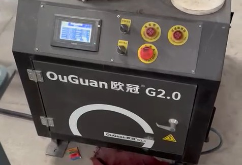 意大利客戶(hù)現(xiàn)場(chǎng)發(fā)來(lái)使用視頻：高速風(fēng)機(jī)瓷磚印刷前除塵除水